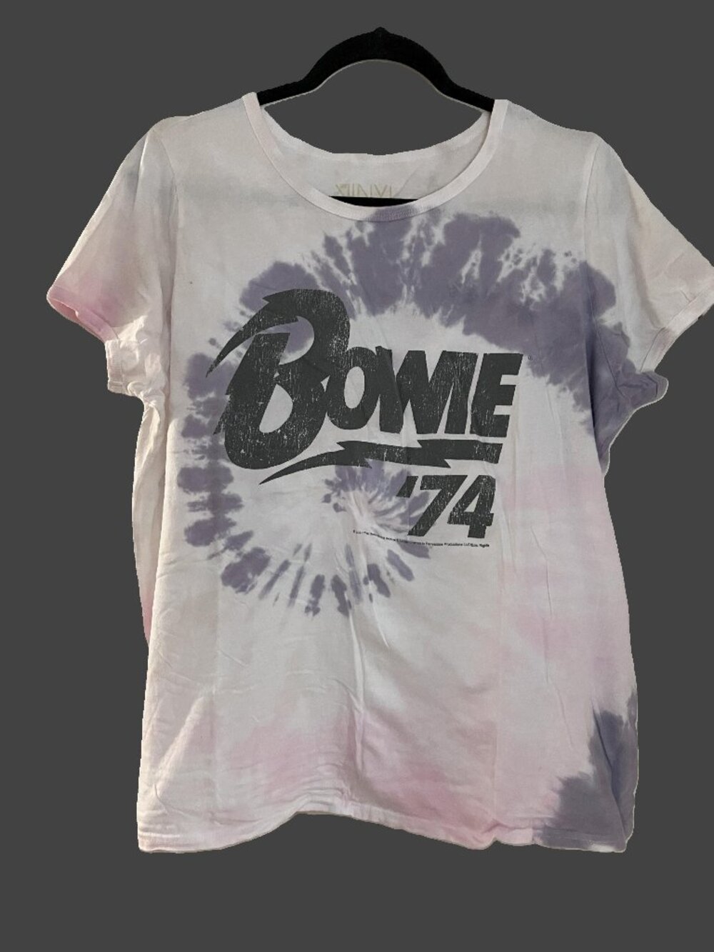 Torrid Size 2 (18-20) Vinyl Icons BOWIE '74 Tie Dye Short Sleeve Graphic T